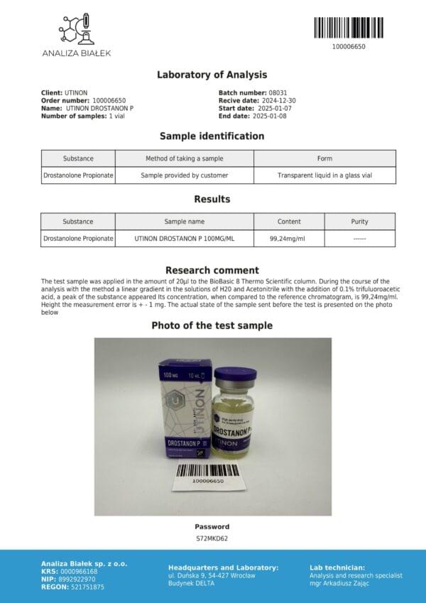 Drostanon P 100 Utinon