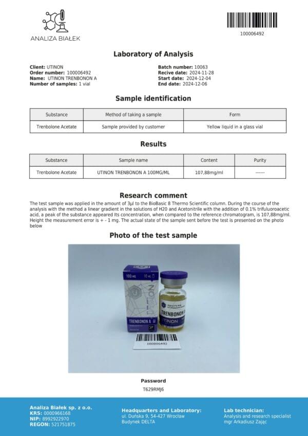 Trenbonon A Utinon Steroids Trenbolone Acetate - Image 3